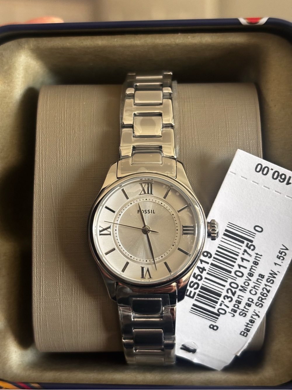 Fossil Silver-Tone Watch - Gilmore 38mm